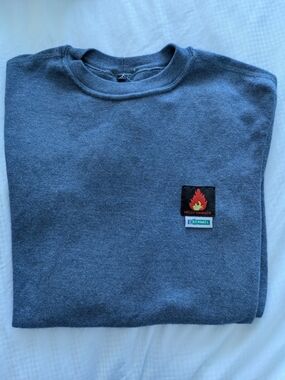 Helly Hansen Fargo FR Crewneck Thermal Shirt Men's Small Blue HRC2 Kermel